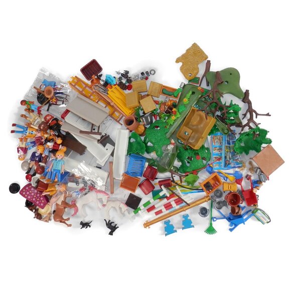 Playmobil Lot Pieces & Figures Horse Unicorn Pets Food Trees Equestrian - Picture 1 of 9